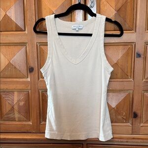 Michael Stars Beige V-Neck Tank Top